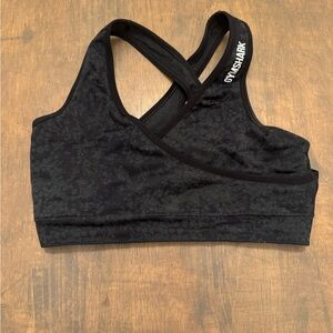 Gymshark Charcoal Camo Sports Bra